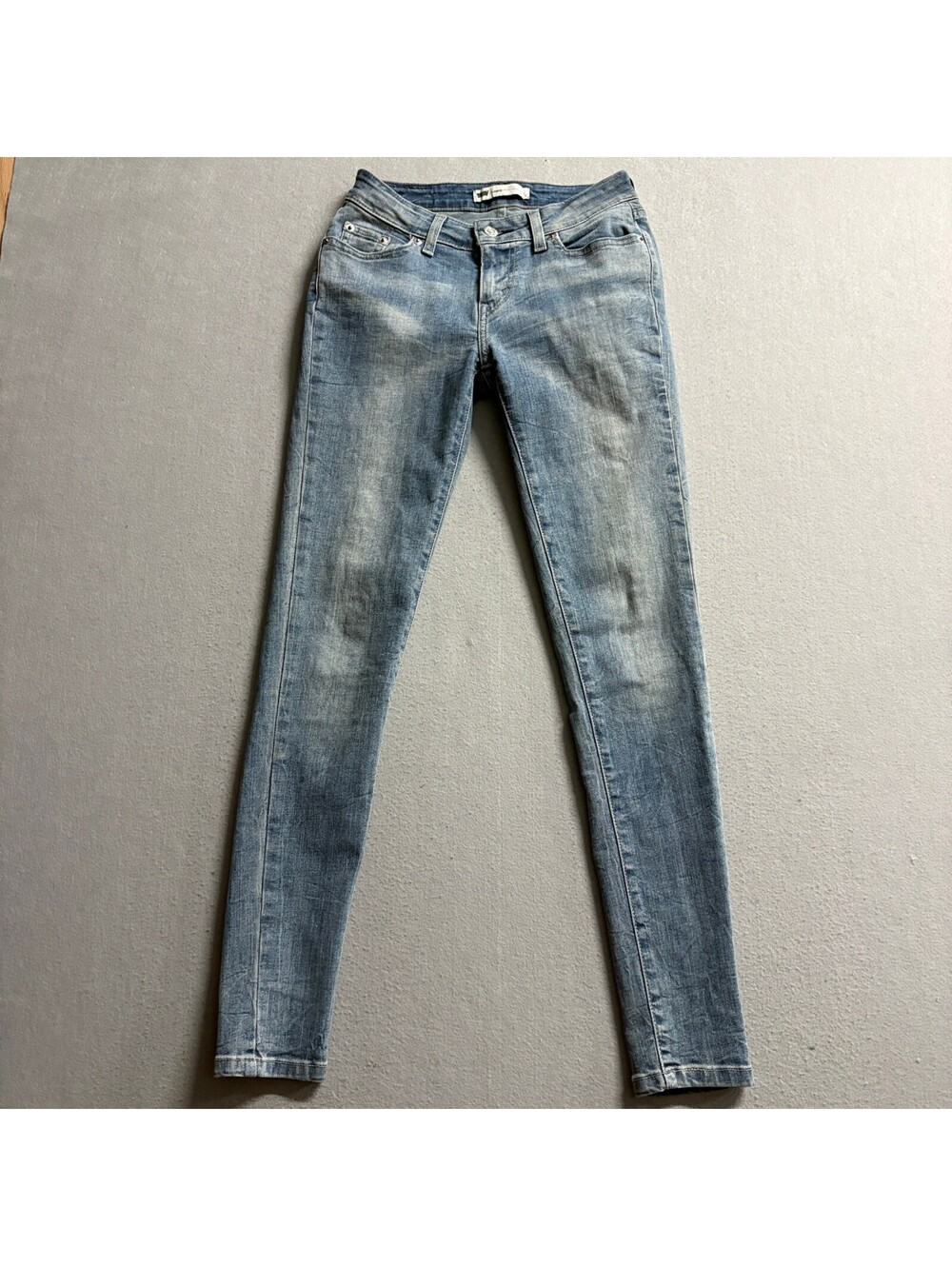 Levis Legging Jeans Womens 26x28 Blue Denim Skinny Stretch Low Rise